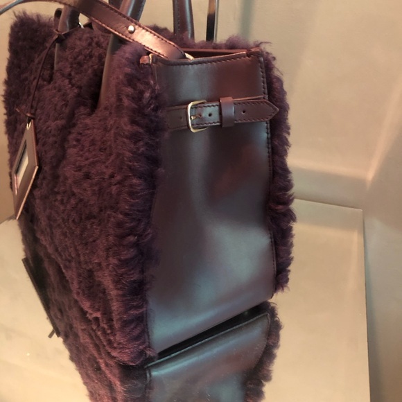 BALENCIAGA padlock shearling 2 way bag - Picture 3 of 10